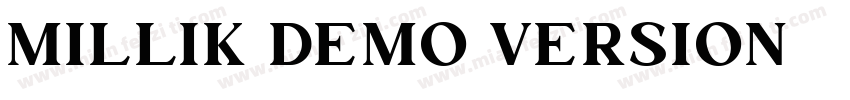 Millik Demo Version字体转换